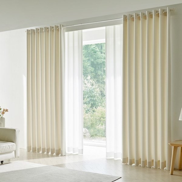 모아르 국내 주문제작 사계절 맞춤 암막커튼 거실형 250cm까지