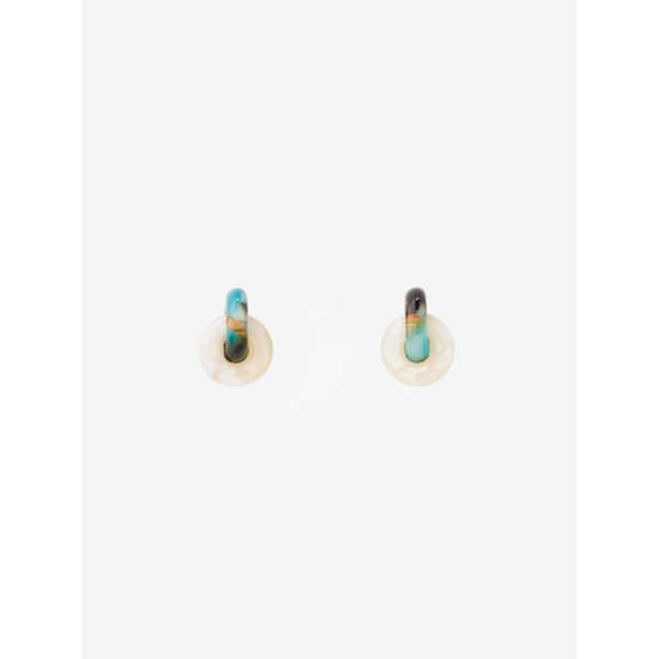 mini melange earrings_blue