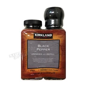 후추 그라인더 위드 리필 총 357g KIRKLAND SIGNATURE BLACK PEPPER, 12.6 OZ