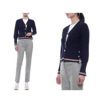 톰브라운 25SS 여성 클래식 코튼 브이넥 가디건 (FKC641A Y3030 415 25S)