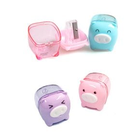 모닝글로리 1000 아기돼지 연필깎이 색상랜덤 휴대용연필깎이
