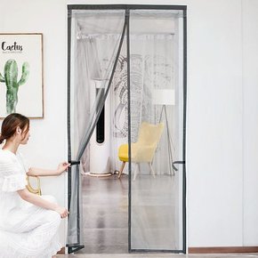 라이프업 심플 문 모기장  90x210cm  방문 자석방충망