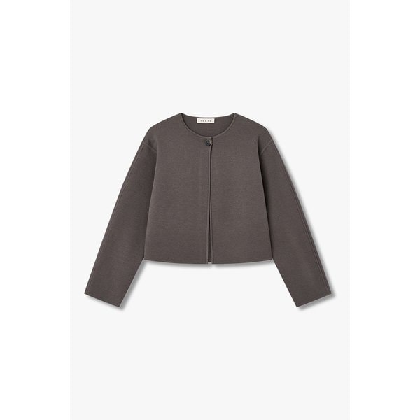 원 버튼 크롭 울 니트 자켓 IA16151100162