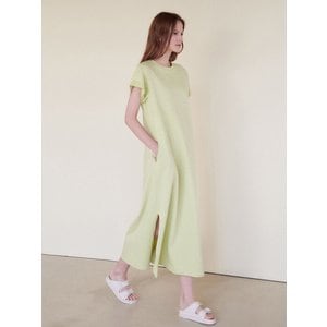 HACIE AVEC HACIE COTTON LONG DRESS [LIME]