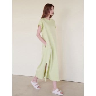 HACIE AVEC HACIE COTTON LONG DRESS [LIME]