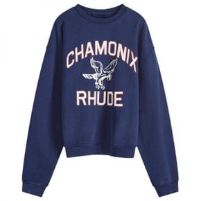 Rhude 루드 Chamonix 스웨트셔츠 - 네이비 RHPF24ST13012