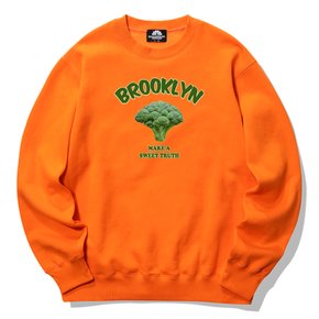 BROOKLYN 크루넥 맨투맨(오렌지)