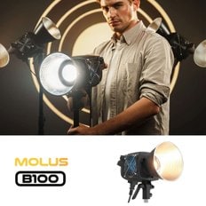 COB 조명 몰러스 Molus B100 (100W/블루투스앱/전문가용스튜디오조명)