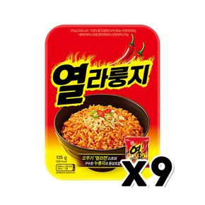 열라룽지 누룽지 즉석간편식 125g x 9개