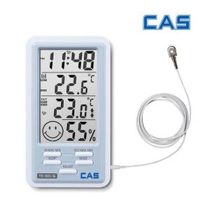 카스 외부내부온도측정 온습도계 계 TE-501G