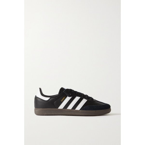 삼바 Og 스웨이드 트리밍 가죽 스니커즈 블랙