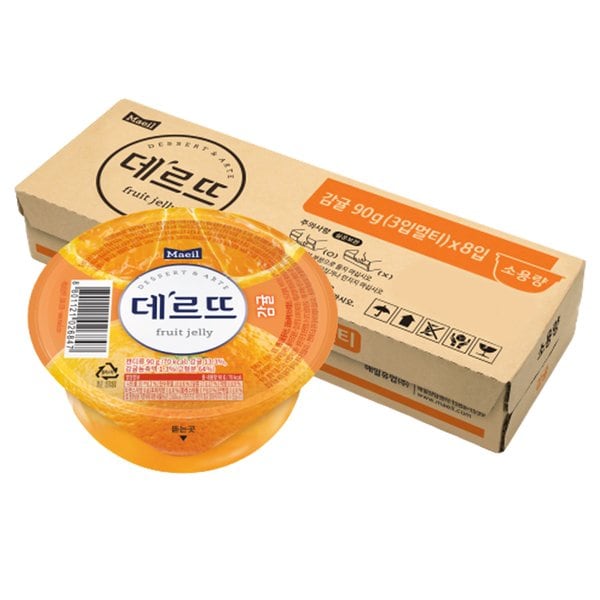 데르뜨 젤리 감귤 90G*24입