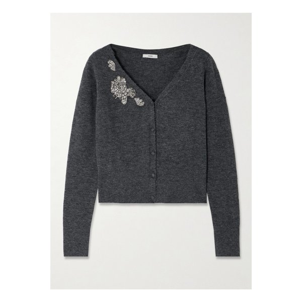 장식 니트 가디건 그레이 46376663162865399