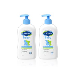 베이비 데일리 로션 400ml 2개 신생아 아기 어린이 온가족 저자극 판테놀 바디 얼굴 고보습 대용량