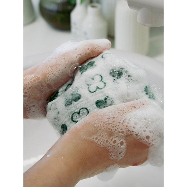 클로버패턴 샤워타월