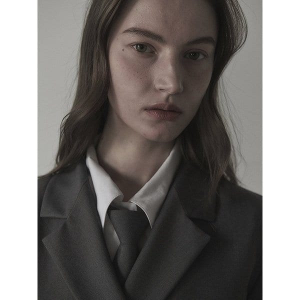 Logo Embroidered Slim Suit Tie - Black,Navy,Grey