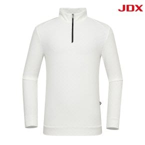 [JDX] 남성 테리 JQD 반집업 하이넥 티셔츠(X1TLU4403WH)