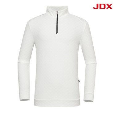 JDX_골프 [JDX] 남성 테리 JQD 반집업 하이넥 티셔츠(X1TLU4403WH)