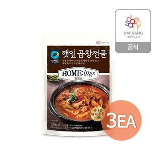  청정원 호밍스 깻잎곱창전골 450g x 3개