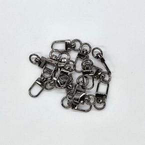 블랙 컬러 D형 고리 열쇠고리 키링 캠핑 아웃도어 소품(WFP8CM2)