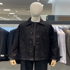 25S/S Premium 아웃포켓 블랙 데님 초어 자켓 [ADF2DJ1902]