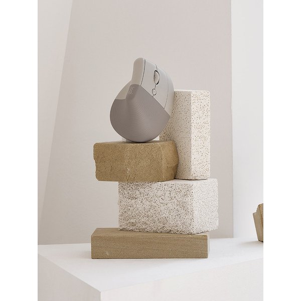 로지텍코리아 LIFT 웜그레이 버티컬 인체공학 무선 블루투스 마우스 Warm Gray