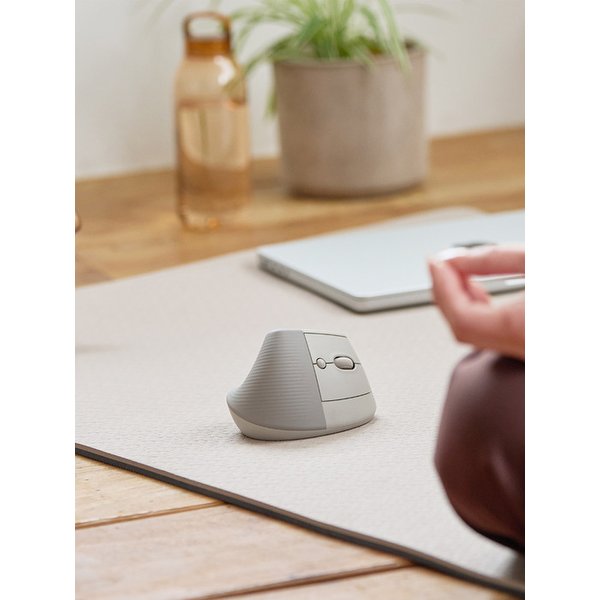 로지텍코리아 LIFT 웜그레이 버티컬 인체공학 무선 블루투스 마우스 Warm Gray
