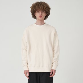 LOOSEFIT HEAVY SWEAT SHIRT_CREAM