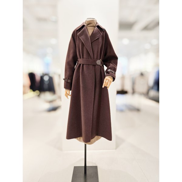 [파주점] [더아이잗컬렉션]벨티드 와이드 칼라 훌 코트 CPBA0CT551