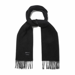 Black Cashmere Blended Reversible Muffler_CAAJX24513BKX