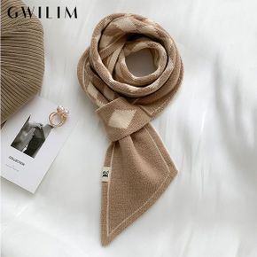 체크 양면 니트타이 머플러 GAWAC014P_P336041278