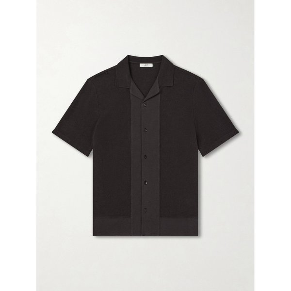 미스터 피 캠프 칼라 리넨 코튼 블렌드 셔츠 46376663163004783