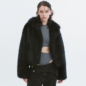 MIA FAUX FUR JACKET BLACK