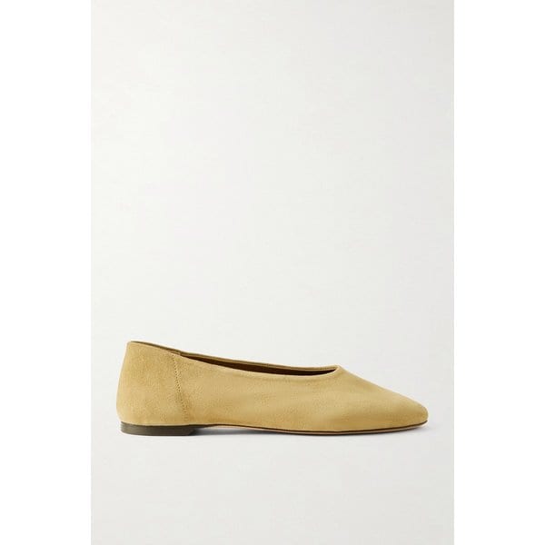 베이지 스웨이드 발레리나 플랫 46376663162980304