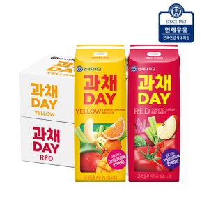과채데이 레드 190ml 24팩 + 옐로우 190ml 24팩 (48팩)