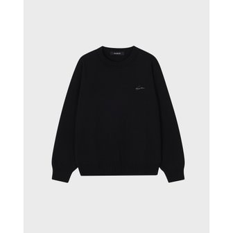송지오 [파주점] 옴므 시그니처 아트워크 크루넥 니트 SH5KT900BK