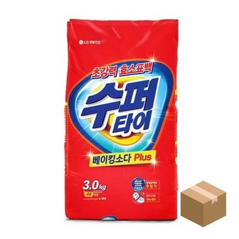  수퍼타이 세탁세제 가루세제 3kg x 4개 (WBA5636)