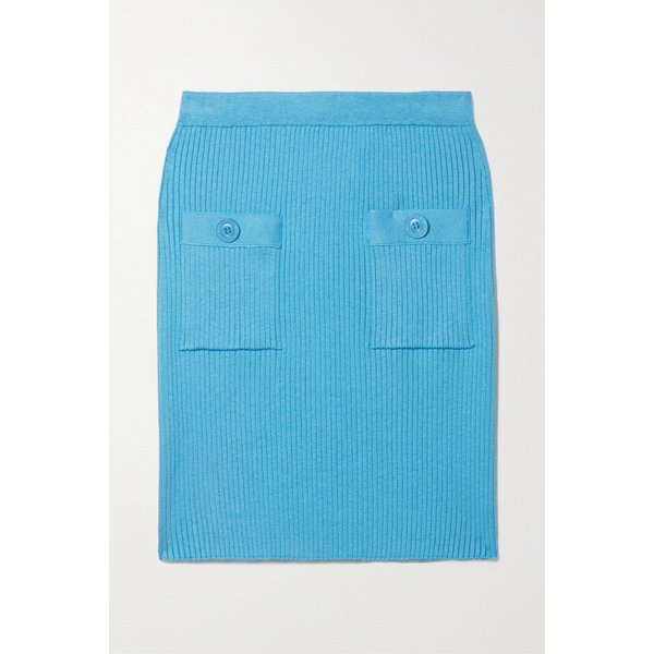 오스카 드 라 렌타 리브 실크 블렌드 미니 스커트 38063312420826169