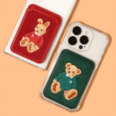 디자인스킨 (유니버셜 ) 자수 포켓 바타입(클래식)-레드/래빗 [ITM27153]