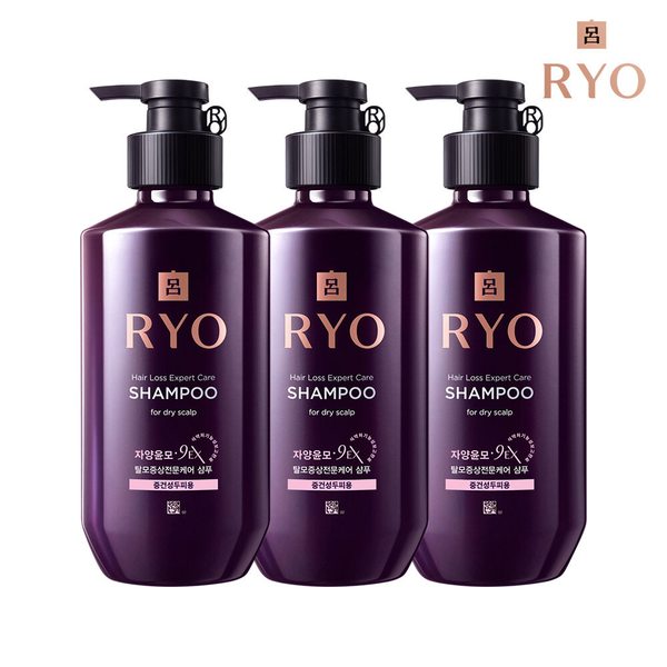 자양윤모 9EX 탈모증상전문케어 샴푸  400ml 3개 (타입선택)