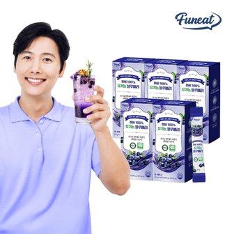 퍼니트 퓨어 100 NFC 유기농 블루베리즙 스틱 14포 x 5박스