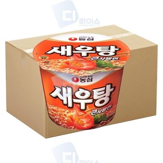  농심 새우탕 큰사발 115g 24개 컵라면 큰컵 간식 야식 (WB71C1E)