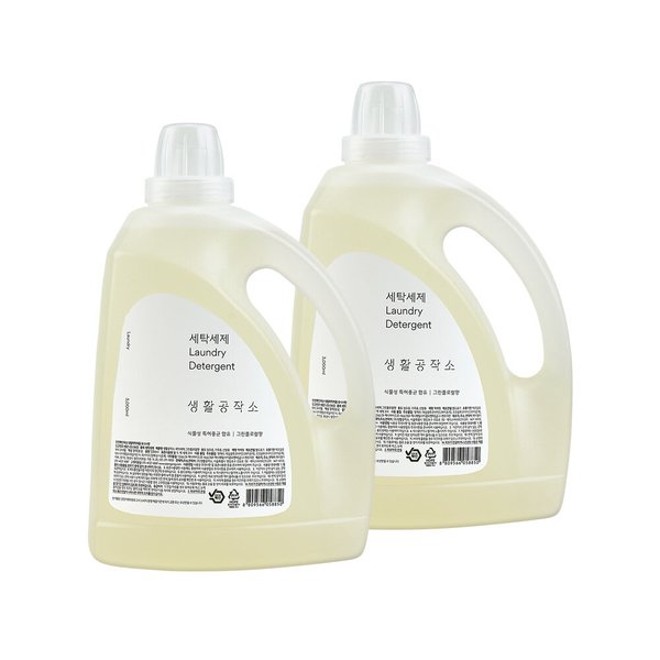 세탁세제 그린플로럴향 3L x 2개