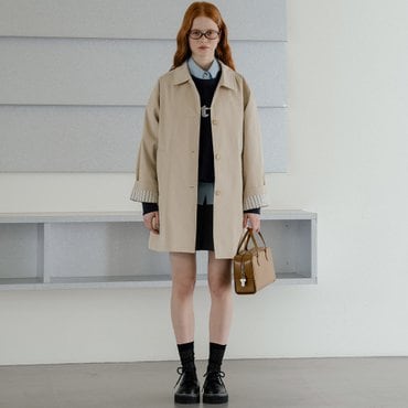 노운베러 Rollup cotton half coat_Beige