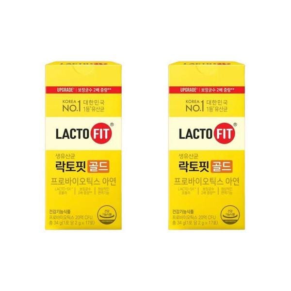 락토핏 골드 프로바이오틱스 유산균 아연 스틱 2g 34포 (S47587550)