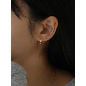 [Silver 925] Knot One-touch Earrings