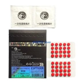 조용하고 마찰 없는 움직임을 위한 F3KE 레드 도트 PTFE 마우스 피트 DIY 작은
