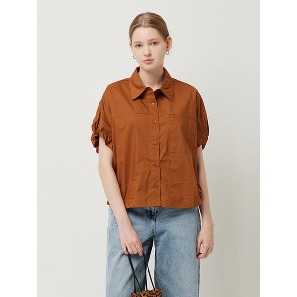 소매 스트링 자켓형 블라우스_SAWSE2541BR