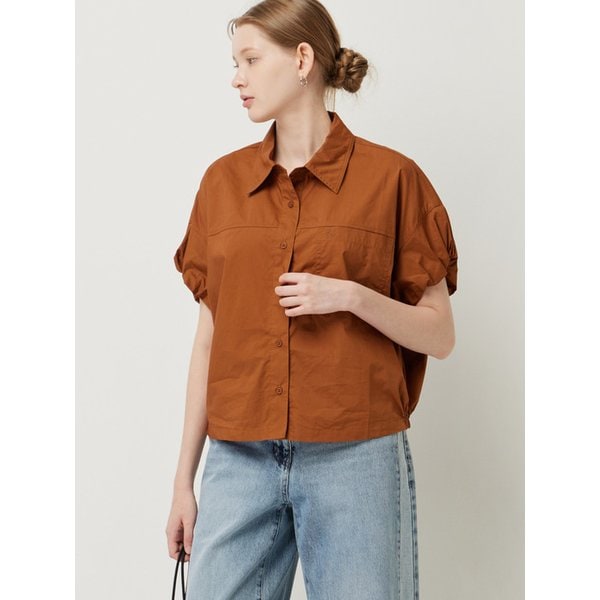 소매 스트링 자켓형 블라우스_SAWSE2541BR