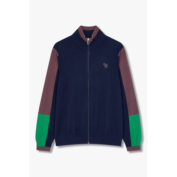 [PS PAUL SMITH] 컬러 블록 집업 가디건 5755128010000